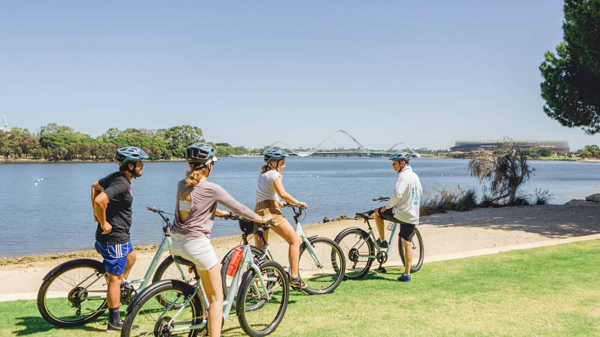 east perth bike loop tour and foreshore